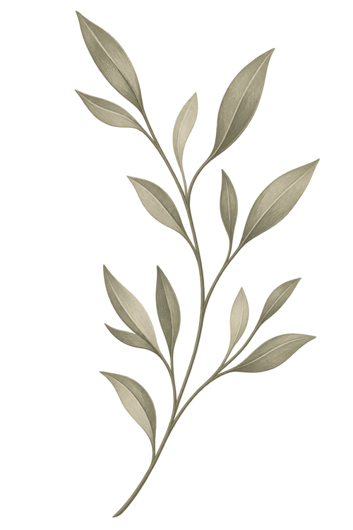 Decorative botanical branch